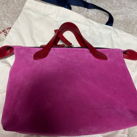 Parker Thatch Pink Suede Charlie Purse - Picture 3 of 5